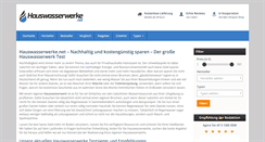 Desktop Screenshot of hauswasserwerke.net